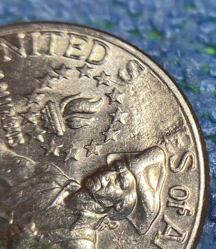 1976-Bicentennial-Quarter---Struck-Through-Grease-On-Reverse?